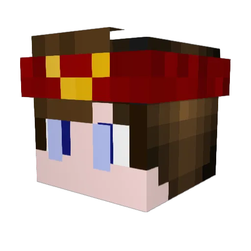 Nutella_Brot2908 Minecraft avatar head, 3D render