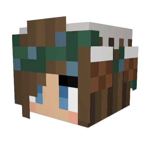 Nutella_Mella Minecraft avatar head, 3D render