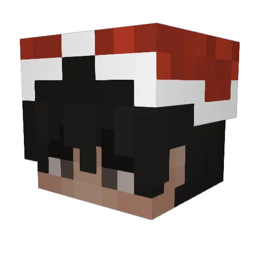 Nutellacop Minecraft avatar head, 3D render