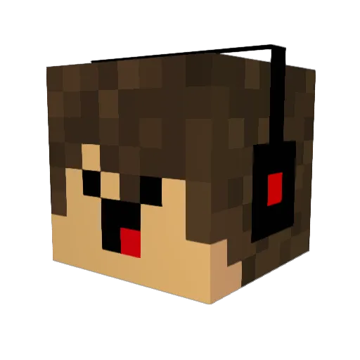 Nutellasturm_ Minecraft avatar head, 3D render