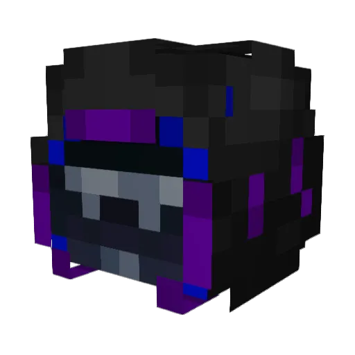Nutiplier Minecraft avatar head, 3D render