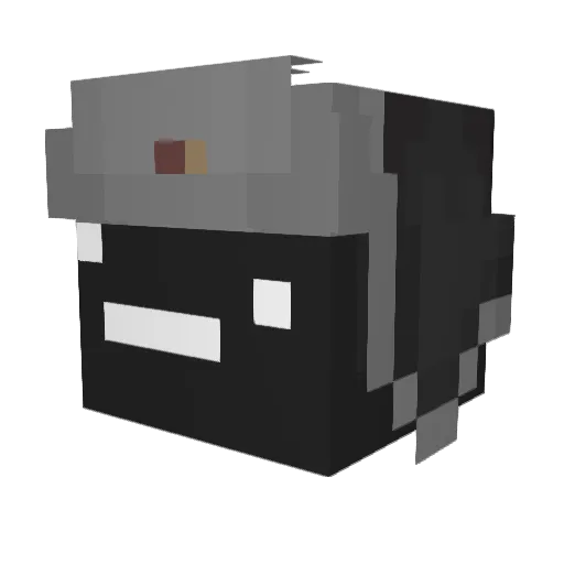 NutkaX5 Minecraft avatar head, 3D render