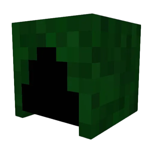 Nutriigrain Minecraft avatar head, 3D render