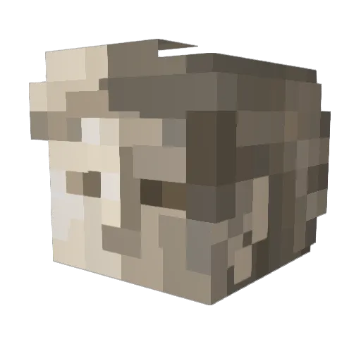 Nutrilonkingg Minecraft avatar head, 3D render
