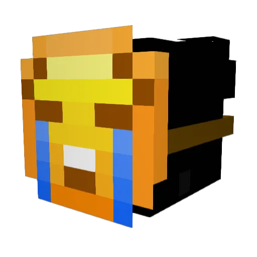 Nutrix27 Minecraft avatar head, 3D render