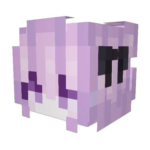 Nuts626 Minecraft avatar head, 3D render
