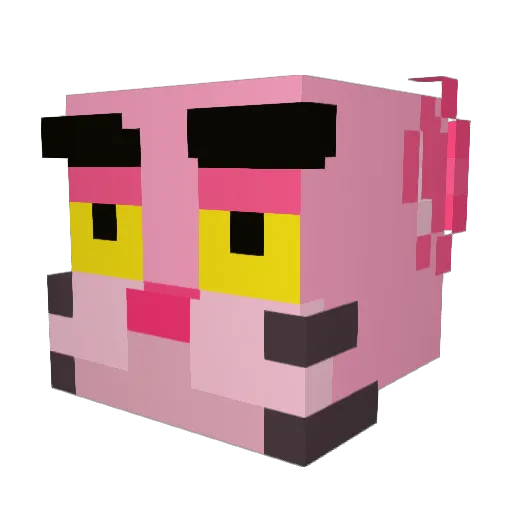 Nutsacks Minecraft avatar head, 3D render
