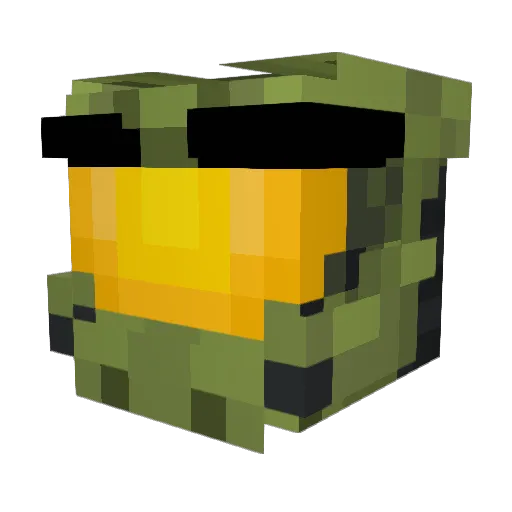 Nutshell120 Minecraft avatar head, 3D render