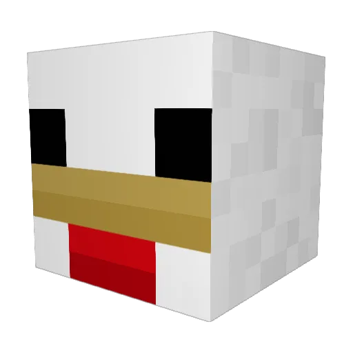 NutshellGames Minecraft avatar head, 3D render