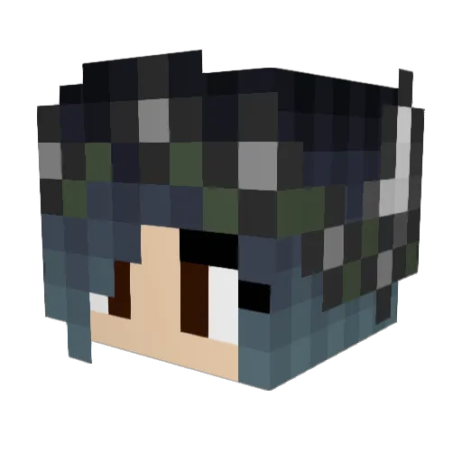 Nuttario1874 Minecraft avatar head, 3D render