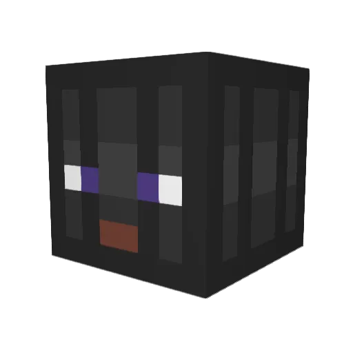 Nutty111 Minecraft avatar head, 3D render