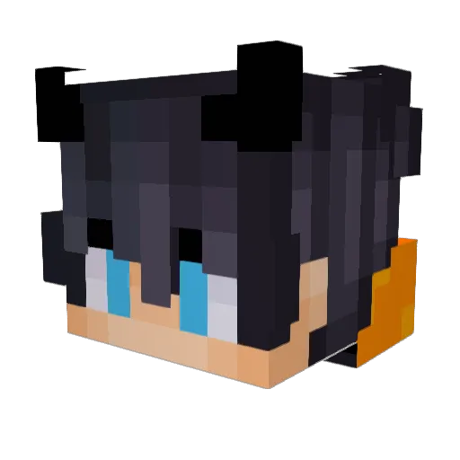 NuttyBunny4 Minecraft avatar head, 3D render