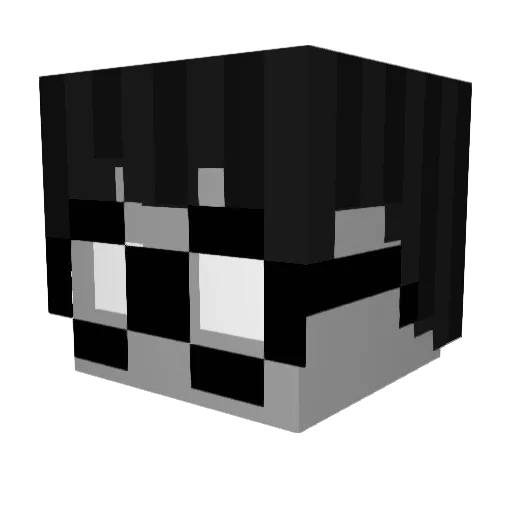 NuttyFruityUwO Minecraft avatar head, 3D render