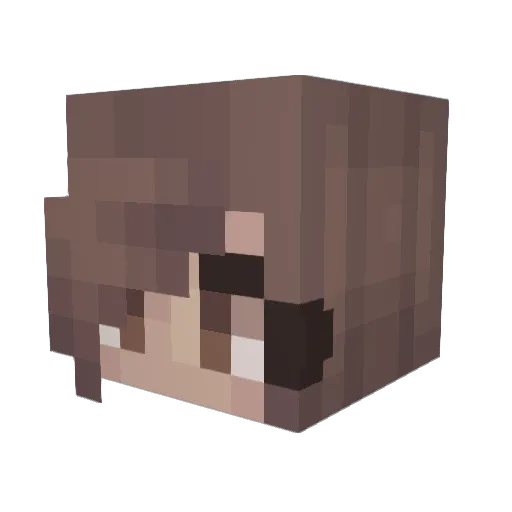 NuttySquirrel01 Minecraft avatar head, 3D render