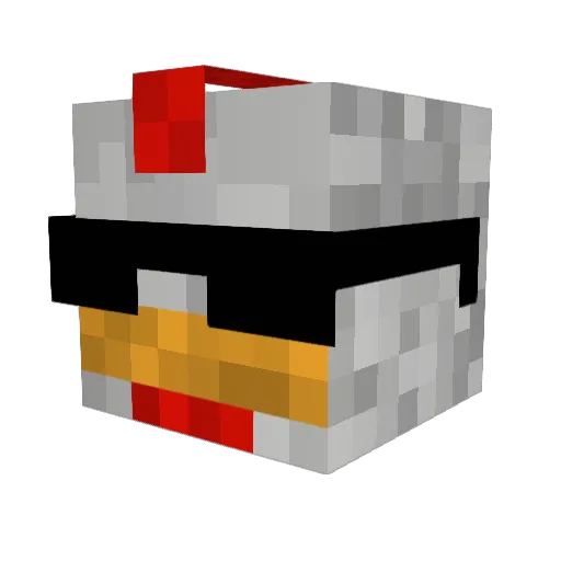 Nutty_Cole Minecraft avatar head, 3D render