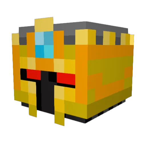 Nutty_sid Minecraft avatar head, 3D render