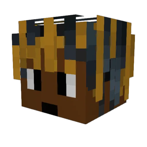 Nuttyyy_ Minecraft avatar head, 3D render