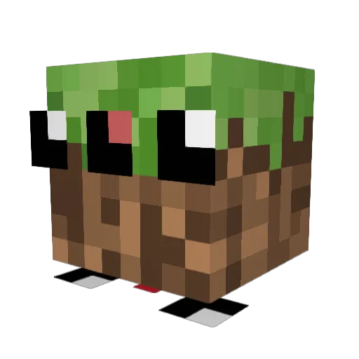 Nutving69 Minecraft avatar head, 3D render