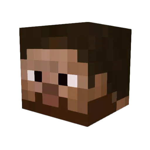 NutzLGK Minecraft avatar head, 3D render