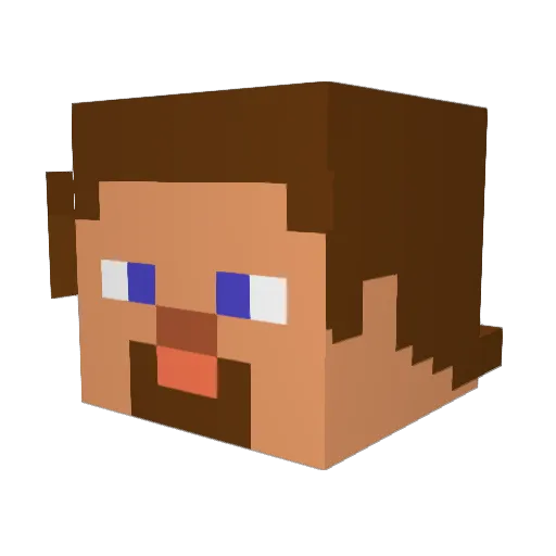 Nutz_Marine Minecraft avatar head, 3D render