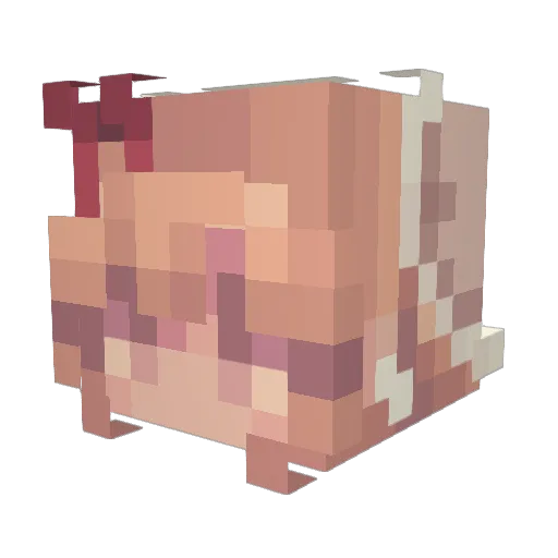 Nutzloses Minecraft avatar head, 3D render