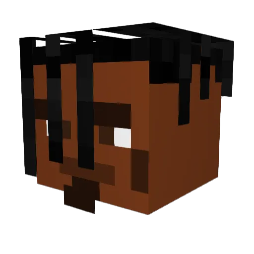 Nutzu_ Minecraft avatar head, 3D render