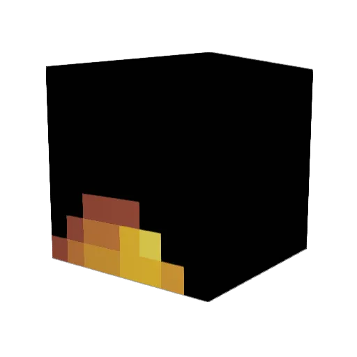 Nuufu Minecraft avatar head, 3D render