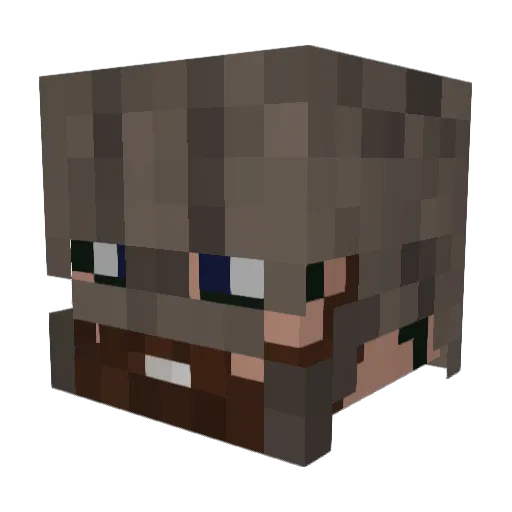 Nuunut31 Minecraft avatar head, 3D render