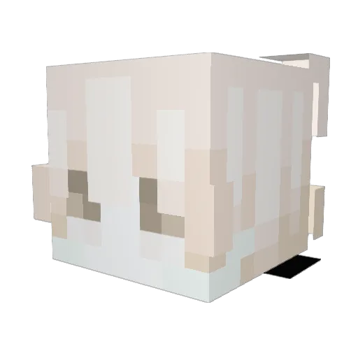 Nuvious Minecraft avatar head, 3D render