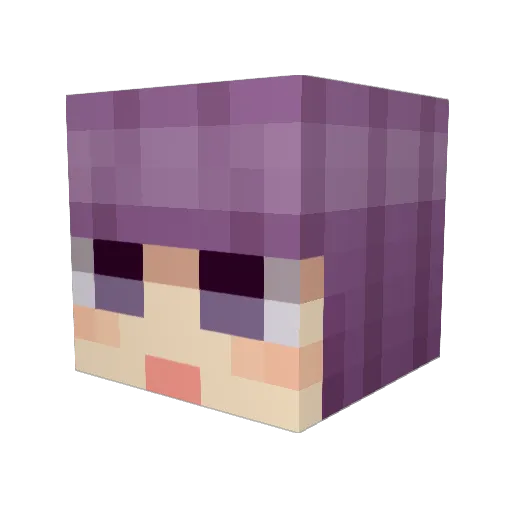 Nuvius38 Minecraft avatar head, 3D render
