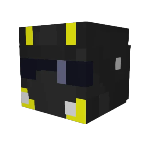 Nuxi2689 Minecraft avatar head, 3D render