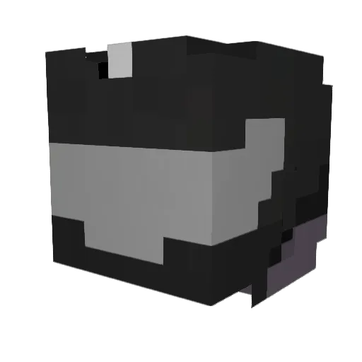Nuxilith Minecraft avatar head, 3D render
