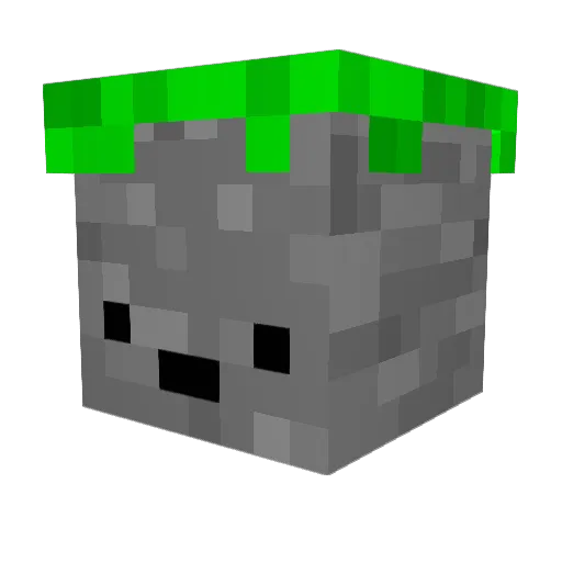 NuysmakStone Minecraft avatar head, 3D render