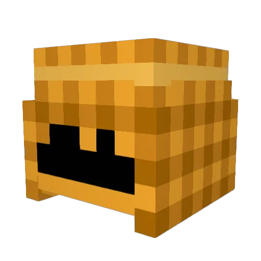 Nuzbu Minecraft avatar head, 3D render