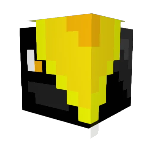 Nuze7714 Minecraft avatar head, 3D render