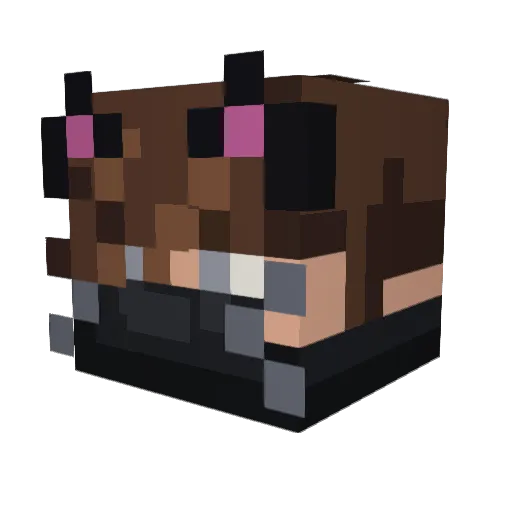 NvM97 Minecraft avatar head, 3D render