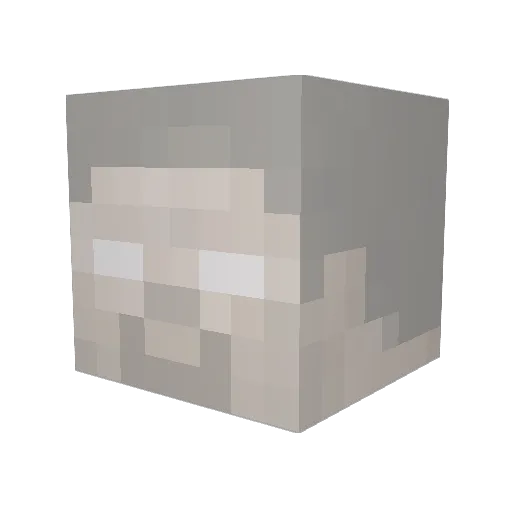 NvMagma Minecraft avatar head, 3D render