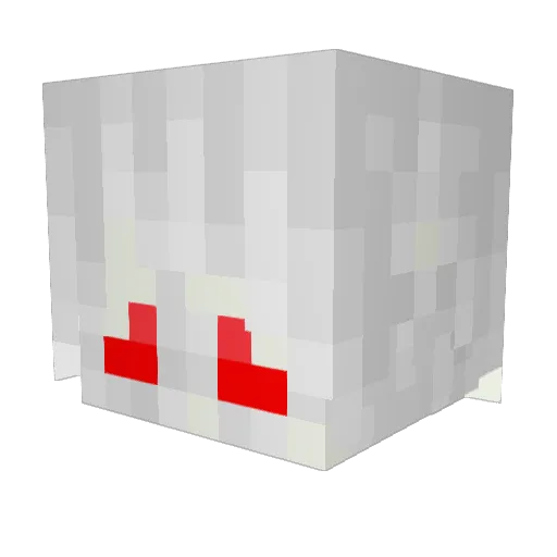NverDie Minecraft avatar head, 3D render