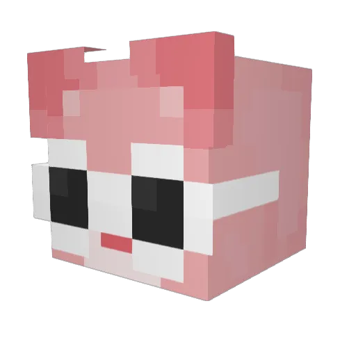 Nviper Minecraft avatar head, 3D render