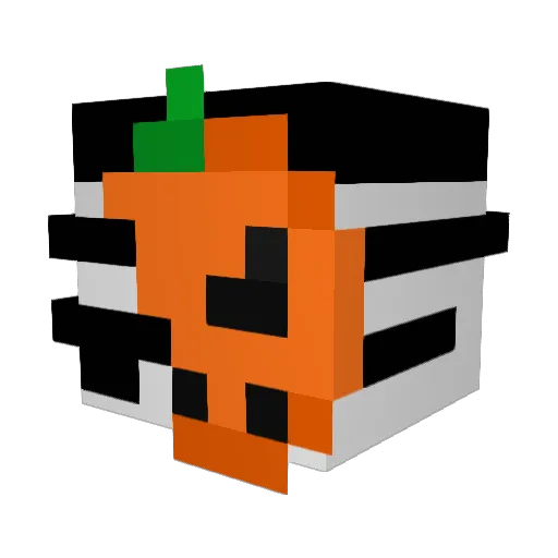 NvllPlayer Minecraft avatar head, 3D render