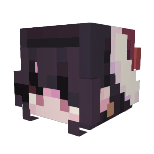 Nvm_Invincible Minecraft avatar head, 3D render