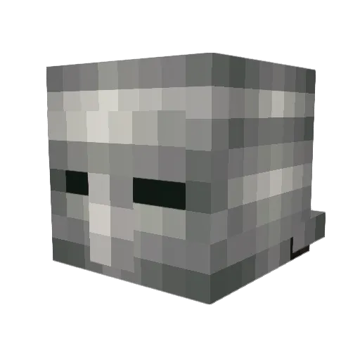 NvrOne Minecraft avatar head, 3D render