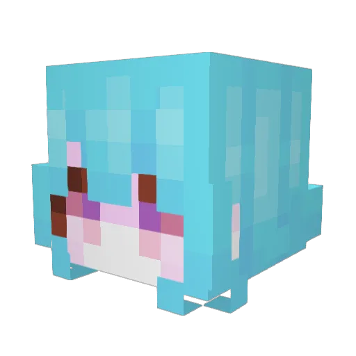 Nvrci Minecraft avatar head, 3D render