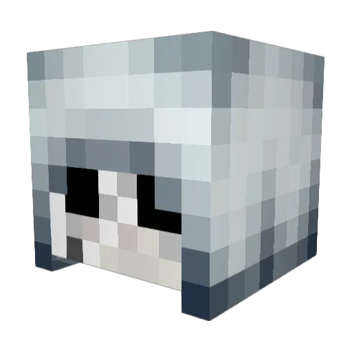 Nvsan Minecraft avatar head, 3D render