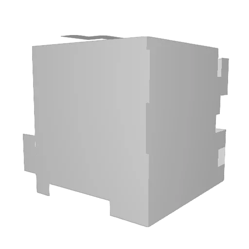 Nvsd Minecraft avatar head, 3D render