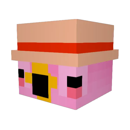 Nwsn Minecraft avatar head, 3D render