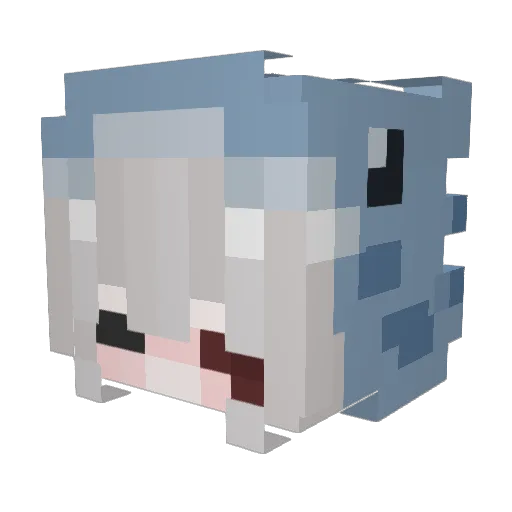 Nwvs Minecraft avatar head, 3D render