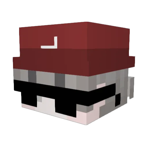 Nwxm Minecraft avatar head, 3D render