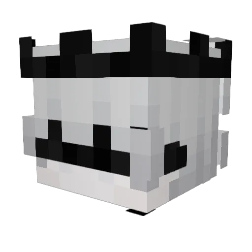 Nx3l Minecraft avatar head, 3D render
