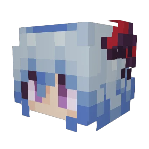 Nx7z Minecraft avatar head, 3D render